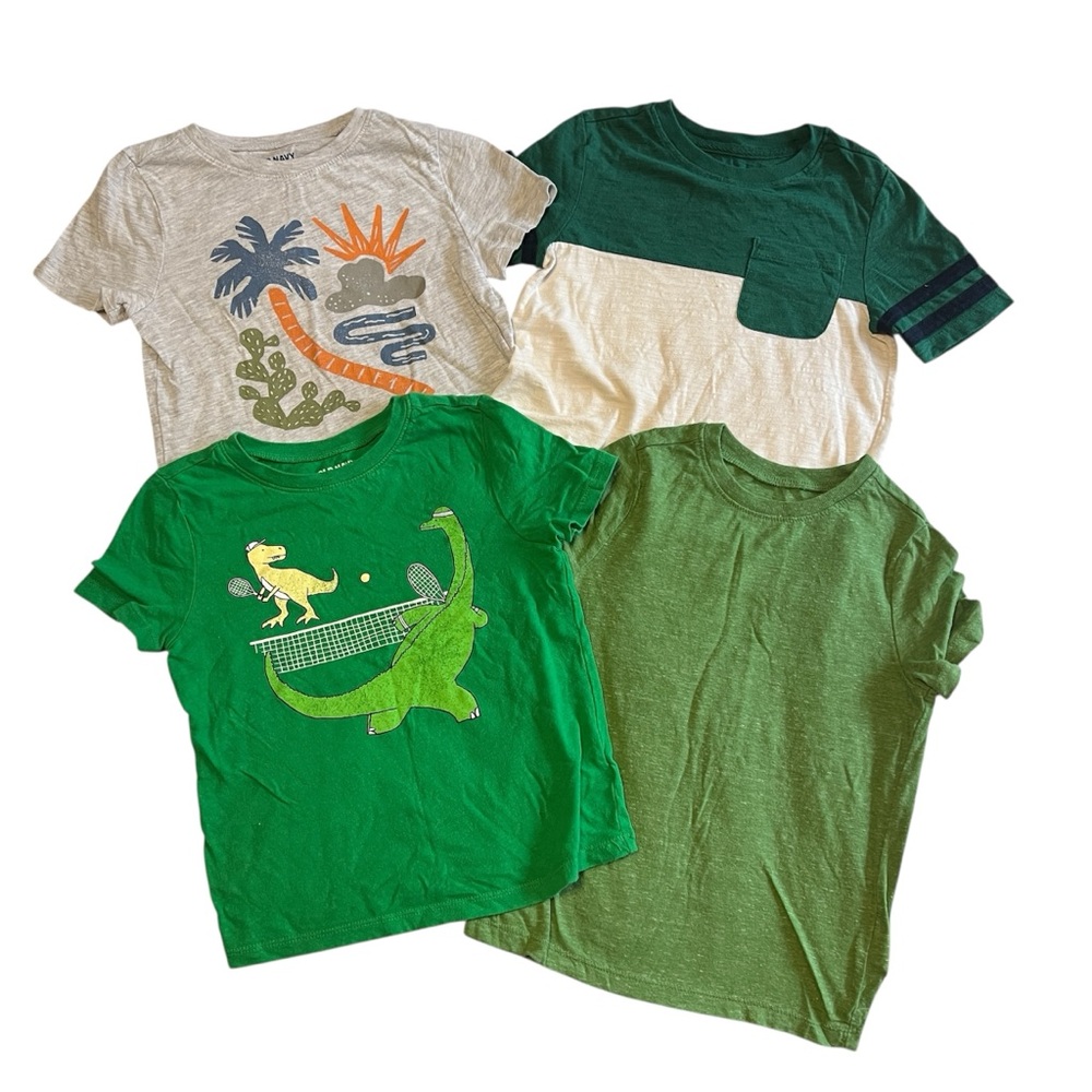 Old Navy Kids' Green and Gray T-Shirts Set